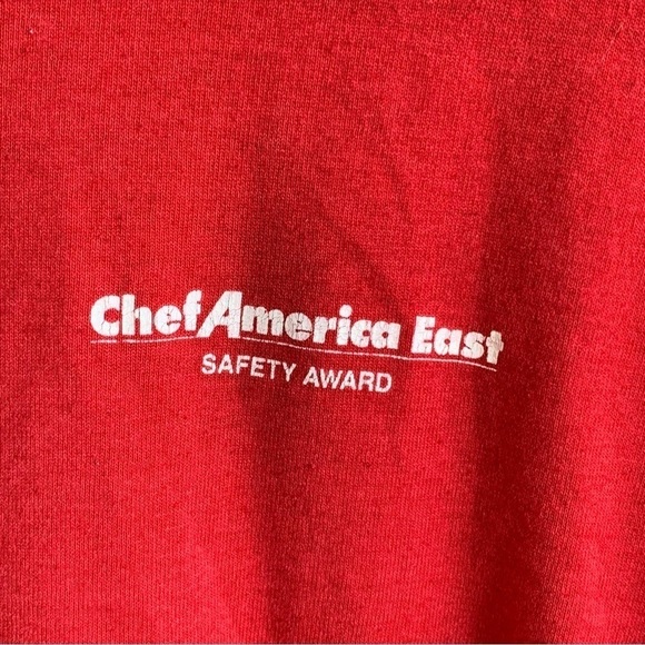 Vintage Tee Shirt Graphic 90s Chef America East Safety Award Adult Size XL - Picture 1 of 4